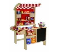 CHRISTIAN TANNER - Stand de Marché en Bois - Jouet de Rôle - 3 ans et plus - 74x62x118 cm