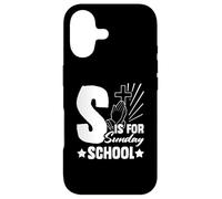 Christian Teacher S is for Sunday School Essentials Coque pour iPhone 17