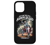 Christian Warrior Armor of God Bible Citation Éphésiens 6:11 Coque pour iPhone 12/12 Pro