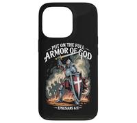 Christian Warrior Armor of God Bible Citation Éphésiens 6:11 Coque pour iPhone 13 Pro