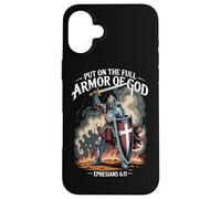 Christian Warrior Armor of God Bible Citation Éphésiens 6:11 Coque pour iPhone 16 Plus