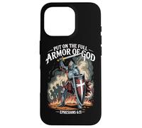 Christian Warrior Armor of God Bible Citation Éphésiens 6:11 Coque pour iPhone 16 Pro