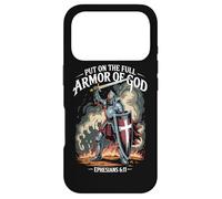 Christian Warrior Armor of God Bible Citation Éphésiens 6:11 Coque pour iPhone 17 Pro