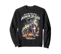 Christian Warrior Armor of God Bible Citation Éphésiens 6:11 Sweatshirt