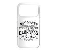 Christian Way Maker Miracle Worker La lumière dans Les ténèbres Coque pour iPhone 17 Pro