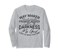 Christian Way Maker Miracle Worker La lumière dans Les ténèbres Manche Longue