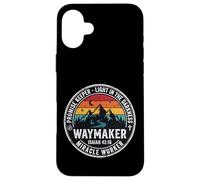 Christian Waymaker Promise Keeper Isaiah 42:16 Design rétro Coque pour iPhone 16 Plus