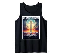 Christian Web Design is My Ministry Designer Developer Jesus Débardeur
