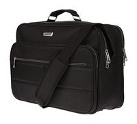 Christian Wippermann Grand sac à bandoulière pour homme - Format paysage - Noir, Noir , 39 x 30 x 16 cm