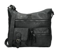 Christian Wippermann Sac à bandoulière XL pour femme - Cuir synthétique résistant et imperméable - Aspect cuir synthétique - Nombreux compartiments et deux - 30 x 26 x 12 cm - Sangle de transport 155