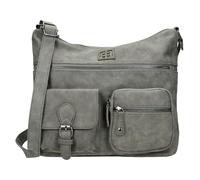 Christian Wippermann Sac à bandoulière XL pour femme - Cuir synthétique résistant et imperméable - Aspect cuir synthétique - Nombreux compartiments et deux - 30 x 26 x 12 cm - Sangle de transport 155