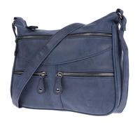 Christian Wippermann Sac À Main Femme - Grand Sac À Bandoulière 30x26x10 cm, 155 cm Bandoulière - PU - 3 Compartiments Zippés Avant, 2 Compartiments Principaux, Poche Arrière - Élégant et Pratique