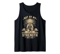 Christian Workout Not by My Strength But His Men's Gym Débardeur