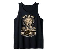 Christian Workout Not by My Strength But His Men's Gym Débardeur