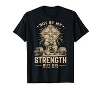 Christian Workout Not by My Strength But His Men's Gym T-Shirt