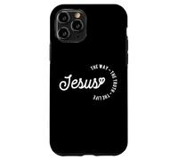 Christian Worship Women Men Kids Jesus The Way Truth Life Coque pour iPhone 11 Pro