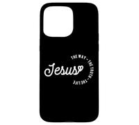 Christian Worship Women Men Kids Jesus The Way Truth Life Coque pour iPhone 15 Pro Max