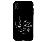 Christian Worship Women Men Kids Jesus The Way Truth Life Coque pour iPhone XS Max