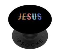 Christian Worship Women Men Kids Jesus The Way Truth Life PopSockets PopGrip Adhésif