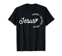 Christian Worship Women Men Kids Jesus The Way Truth Life T-Shirt
