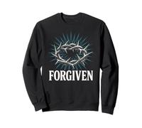 Christian Y2K Faithwave pardonné Couronne d'épines Christcore Sweatshirt