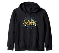 Christian Zip Hoodie - Be The Light Sweat à Capuche