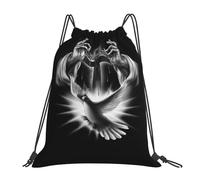 Christianisme Jésus Croix Femme Homme Sac À Cordon Résistant Sac À Dos À Cordon Réglable Gym Sack Pour Yoga Voyage Plage