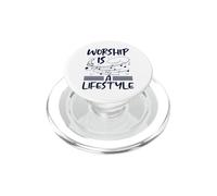 Christianisme : Le culte est Un Mode de Vie, Notes de Musique : Christian PopSockets PopGrip pour MagSafe