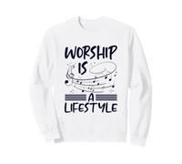 Christianisme : Le culte est Un Mode de Vie, Notes de Musique : Christian Sweatshirt