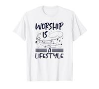 Christianisme : Le culte est Un Mode de Vie, Notes de Musique : Christian T-Shirt