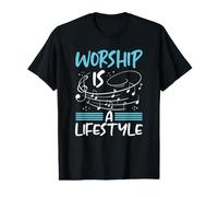 Christianisme : Le culte est Un Mode de Vie, Notes de Musique : Christian T-Shirt Graphique avec Valeur