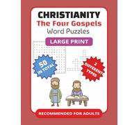Christianity Word Puzzles: The Four Gospels - Large Print for Adults or Visually Impaired; Font 18-20 (Word Find for Adults)