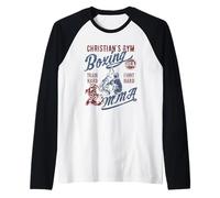 Christian's Gym Boxe MMA Design pour Le nom chrétien Manche Raglan