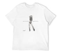 Christina Aguilera Stripped Album Cover 2002 Men T-Shirt White Unisex Tops Casual Tee M