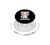Christine Chat Mignon pour Fille Nom Christine PopSockets PopGrip pour MagSafe