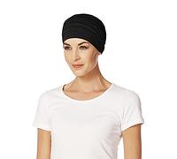 Christine Headwear Femme Yoga Turban Bandeau, Noir, Taille unique EU