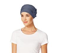Christine Headwear Lotus turban, Bandeau aux femmes, Blue, One Size