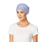 Christine Headwear Turban Lotus-Uni BambooHeadwear Bonnet Chimio (Taille Unique - Bleu Clair)