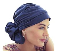 Christine Headwear Turban Mila en coton Supima Extra Doux et Frais, bleu nuit, Taille Unique