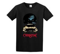 Christine Horror Movie Film 1980'S Cult T-Shirt Funny Top Tee Short-Sleeve for Mens Black M