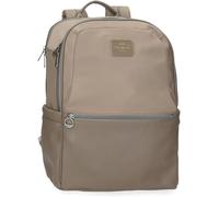 Christine Sac À Dos Pour Ordinateur Portable 15,6 Pouces Beige 29 X 40 X 11 Cm Polyester Avec Détails En Cuir Synthétique 15,6 L By Joumma Bags, Beige, Talla Única, Sac À Dos Pour Beige