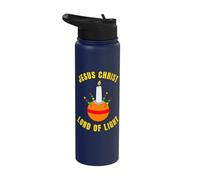 Christingle Noël chrétien Jésus Christ Seigneur de la lumière Stainless Steel Insulated Water Bottle