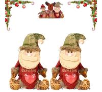Christma Gift Bags Zipper Design, Christma Zipper Gift Bags, Reusable Christma Bags with Santa Snowman Style for Presents Candy Fruit and Festival (2pcsSanta Claus)