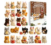 Christmas 2025 - Flat 2D Acrylic, Dog Ornament Set Puppy Design Countdown Calendar for Kids Teens Women, Men Family Friends | Holiday Decor Keepsake Gift Festive Friends