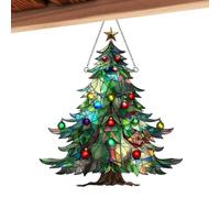 Christmas Acrylique Sun Catcher | Acryliques Christmas | Décoration d'arbre de Noël Ornement de Capture Sunn, Ornements de mastes de Christ collectionnels, décoration de fenêtre intérieure
