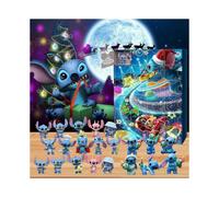 Christmas Advent Calendar 2023 with 24 PCS Cute Cartoon Minifigures Doll , Perfect Countdown Surprise Xmas Birthday Gift for Kids Adults Party