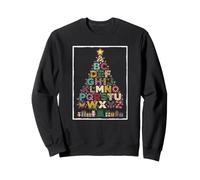 Christmas Alphabet Tree Teacher Christmas Sweatshirt