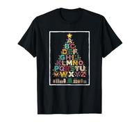 Christmas Alphabet Tree Teacher Christmas T-Shirt
