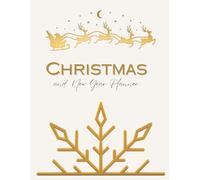 Christmas and New Year Planner: Gold Santa and Snowflake Art: Full Size 8.5x11 100 pages All-in-one Organizer!