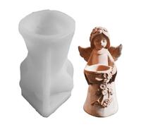 Christmas Angel Candle Holder - Silicone Plaster Mould for DIY Crafts 108g | Candlestick Holder Mould for Artists Beginners Art Teachers Hobbyists Craft Lovers Home Apartment Office Workshop